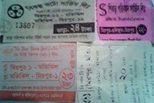 bus tickets